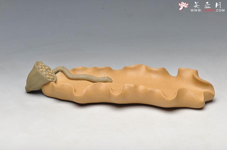 紫砂壶图片：荷叶香插 最新样式  蛮有特点 精致 - 美壶网