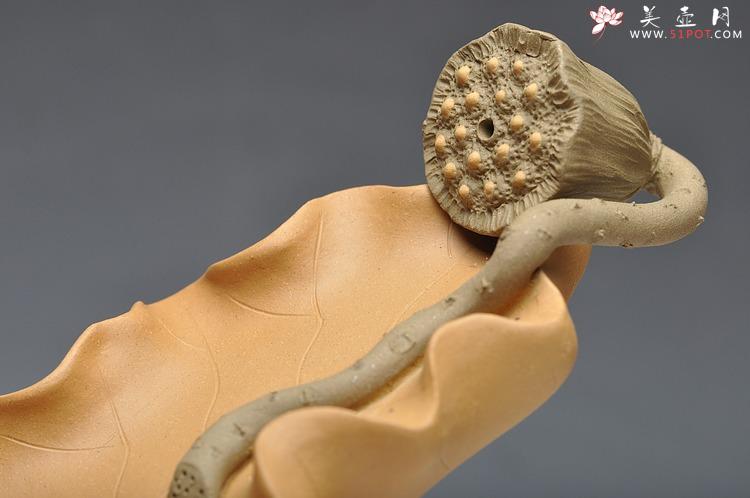 紫砂壶图片：荷叶香插 最新样式  蛮有特点 精致 - 美壶网