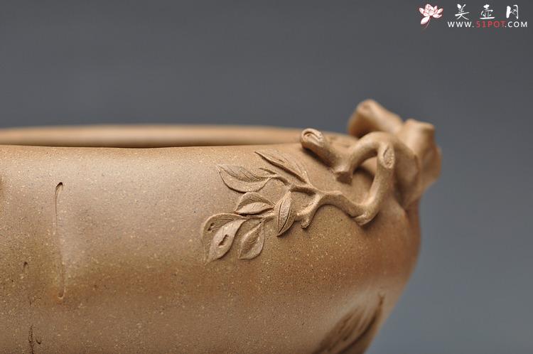 紫砂壶图片：全手文房水洗 香炉 雅趣十足 优质本绿 - 美壶网