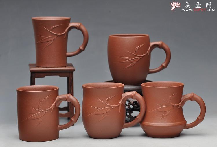 紫砂壶图片：特色主人杯 葡萄 樱桃 松 竹 - 美壶网