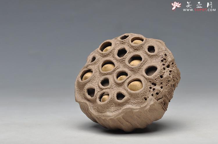 紫砂壶图片：文雅茶宠 手工精制 可看细节 精品 经典莲蓬 - 美壶网