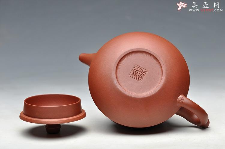 紫砂壶图片：口盖大 适合绿茶 优质青水泥 柱础 - 美壶网