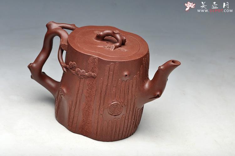 紫砂壶图片：挺拔高俊 古雅拙朴 全手精品青松套组2 - 美壶网