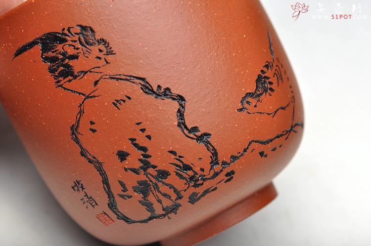 紫砂壶图片：八大风格之 高温小红泥圆亭杯 降坡泥斗笠杯 - 美壶网