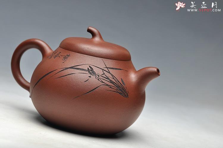 紫砂壶图片：清新可爱 香兰馥郁 茄段 一捺底 - 美壶网