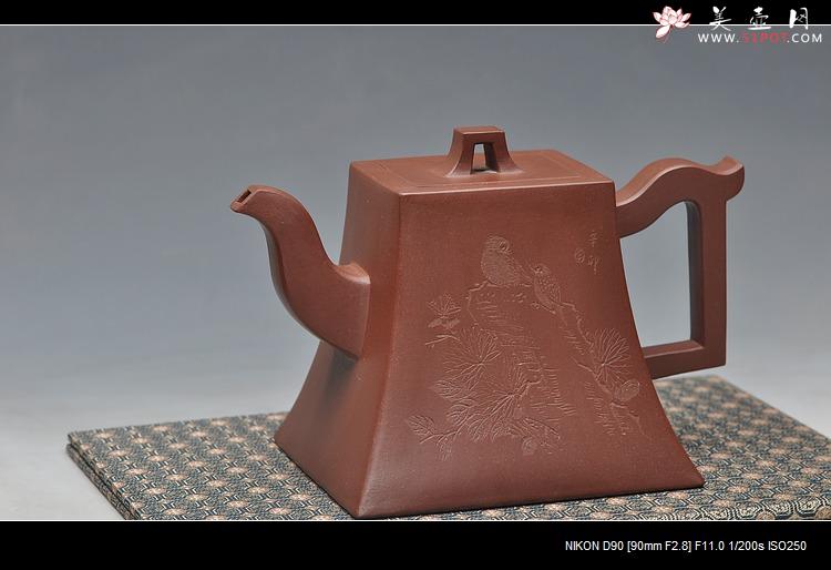 紫砂壶图片：霸气之作 史金妹精品 全手大方钟 巍巍壶势 - 美壶网
