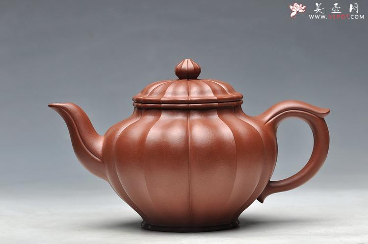 紫砂壶图片：线条流畅 清美之作 筋纹笑樱 - 美壶网