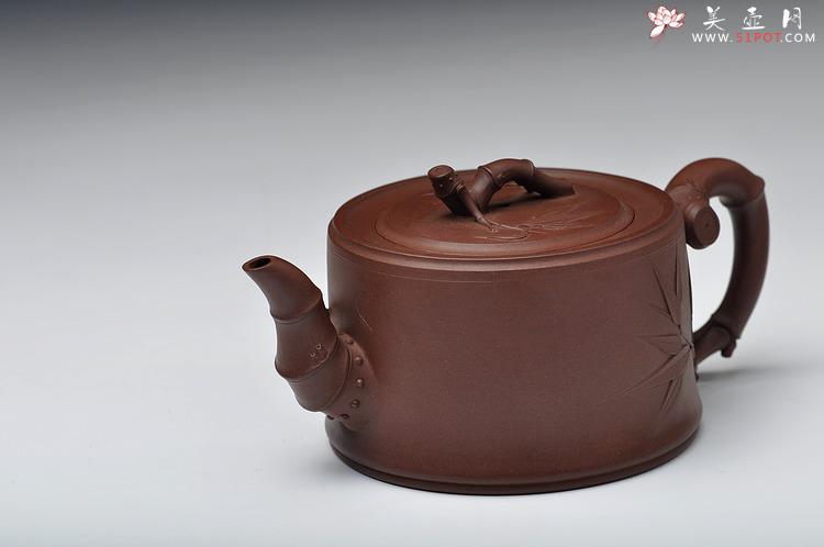 紫砂壶图片：方圆堂实力派 许嘉年 全手一段竹 - 美壶网