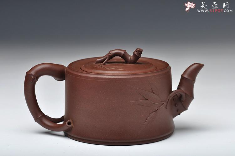 紫砂壶图片：方圆堂实力派 许嘉年 全手一段竹 - 美壶网