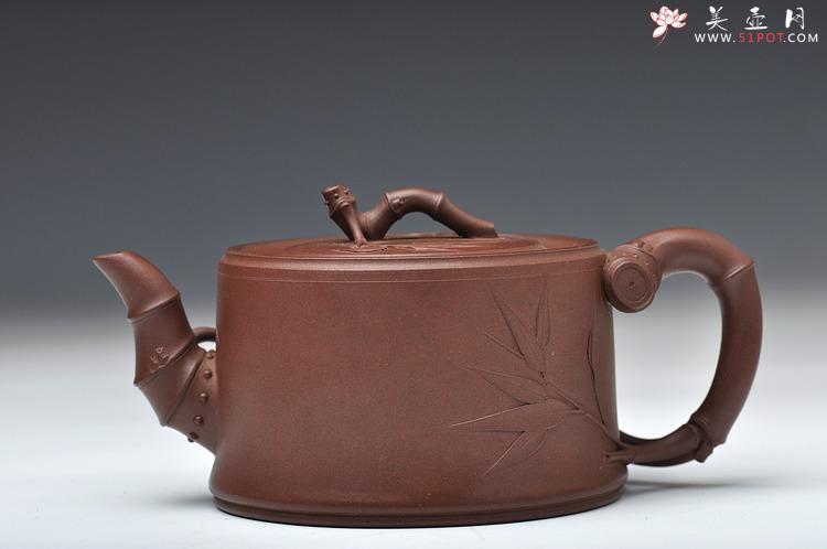 紫砂壶图片：方圆堂实力派 许嘉年 全手一段竹 - 美壶网