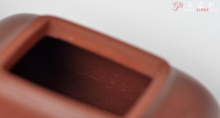 紫砂壶图片：强强联合 国工师陈宏林装饰 全手经典孤菱  - 美壶网