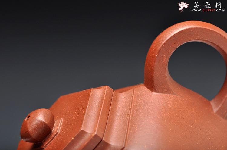紫砂壶图片：古雅上流  许学军全手新品 顺六方 线条刚劲 - 美壶网