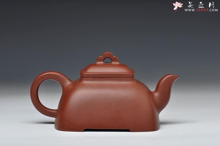 紫砂壶图片：全手工拍打成型 难度极高 精工大气 大觚棱 泥料温润 - 美壶网