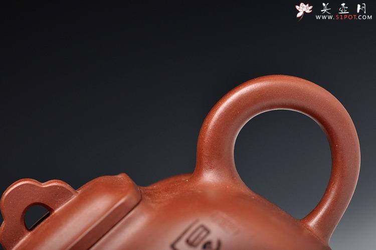 紫砂壶图片：强强联合 国工师陈宏林装饰 全手经典孤菱  - 美壶网