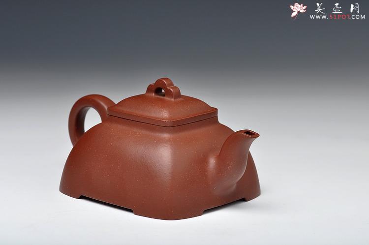 紫砂壶图片：全手工拍打成型 难度极高 精工大气 大觚棱 泥料温润 - 美壶网