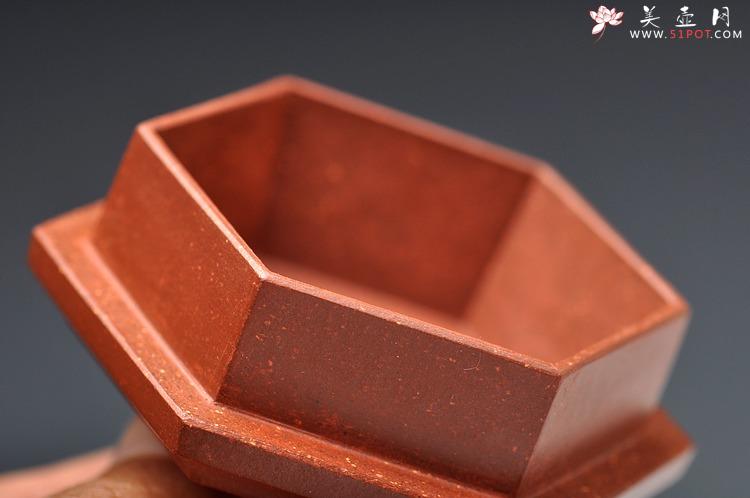 紫砂壶图片：古雅上流  许学军全手新品 顺六方 线条刚劲 - 美壶网