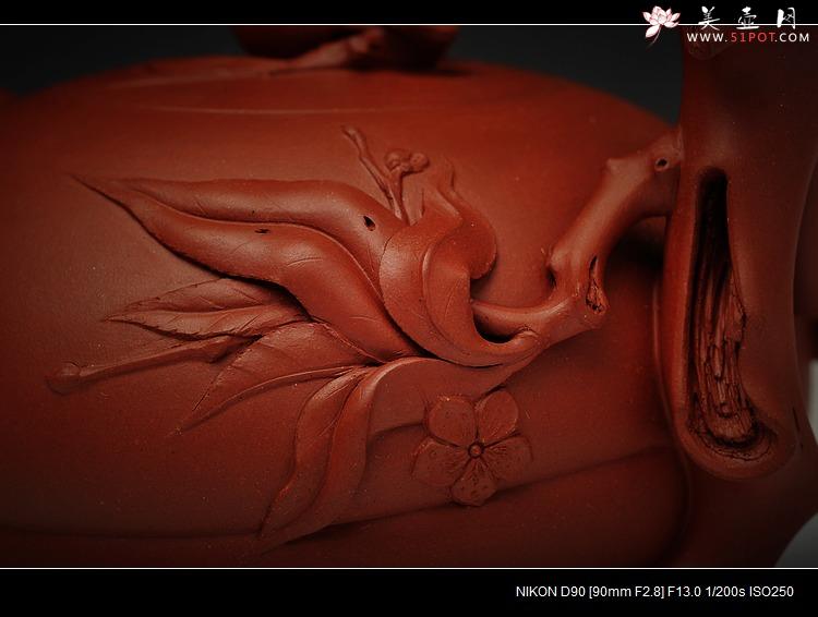 紫砂壶图片：当代宜兴名人录载入 史云棠〖圣桃壶〗920CC紫砂壶 - 美壶网