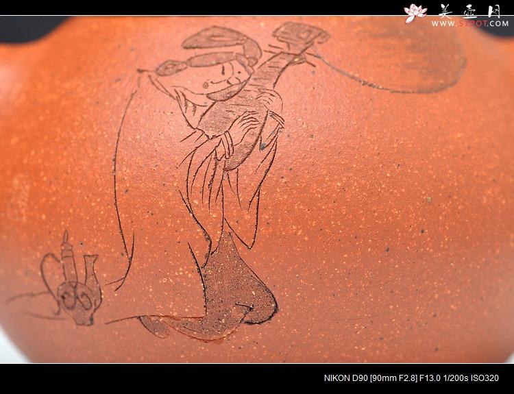 紫砂壶图片:笑靥如花 千里共婵娟 Q版文旦 娇小可爱 - 美壶网