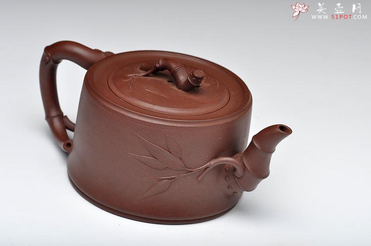 紫砂壶图片：方圆堂实力派 许嘉年 全手一段竹 - 美壶网