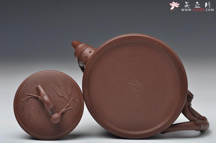 紫砂壶图片：方圆堂实力派 许嘉年 全手一段竹 - 美壶网