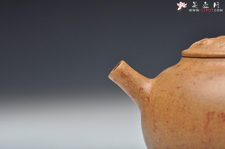 紫砂壶图片：砂美 型美  全手贡珠 蔡岩峰新作 炮管一捺底 - 美壶网