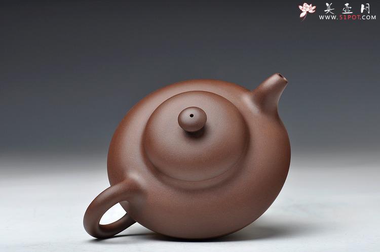 紫砂壶图片:全手工折肩合欢 有难度的 优质老拼紫 - 美壶网