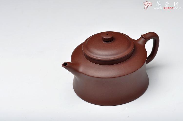 紫砂壶图片：砂料迷人 稳重而优雅 精品 全手玉锺 - 美壶网