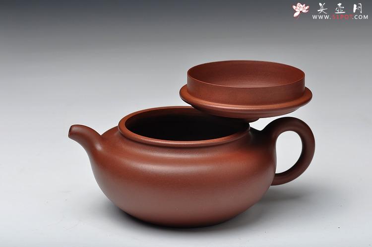 紫砂壶图片：气势挺拔 饱满流畅 精工 全手工大仿古 - 美壶网