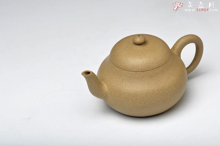 紫砂壶图片：古风耐品 素雅可人 本绿全手小君德 冬日里的小精灵 - 美壶网