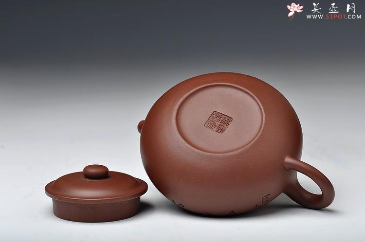 紫砂壶图片：刀工精美 工料皆爽 全手实用小仿古 江山万古清 - 美壶网