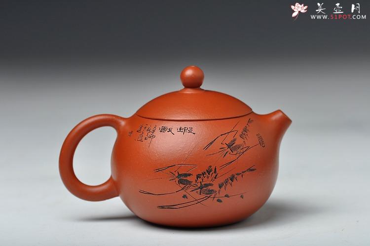 紫砂壶图片：静雅之品 秀气可爱 自品最佳 朱泥小西施 - 美壶网