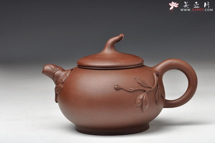 紫砂壶图片：大品花货 韵味十足 得福 王银芳爱徒 - 美壶网