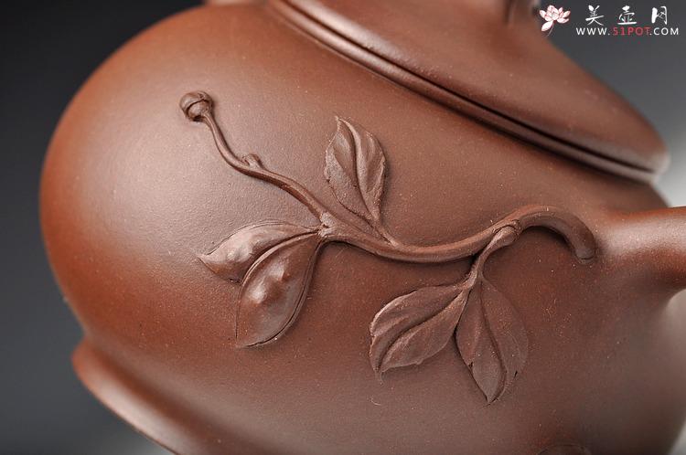 紫砂壶图片：大品花货 韵味十足 得福 王银芳爱徒 - 美壶网