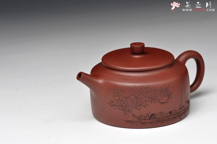 紫砂壶图片：厚重之品 品味意境 全手桑扁 - 美壶网
