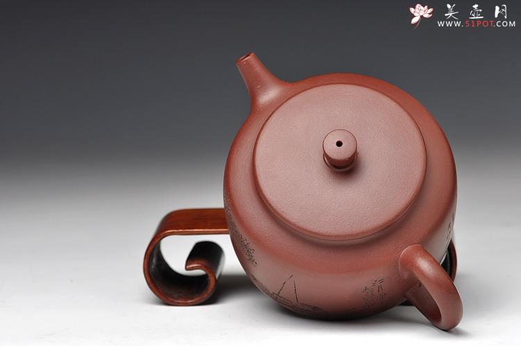 紫砂壶图片：厚重之品 品味意境 全手桑扁 - 美壶网