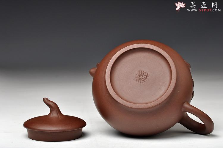 紫砂壶图片：大品花货 韵味十足 得福 王银芳爱徒 - 美壶网