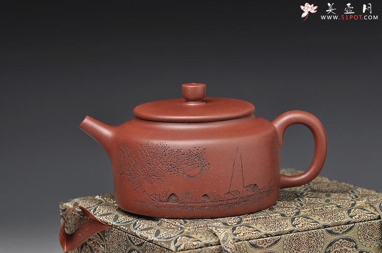 紫砂壶图片：厚重之品 品味意境 全手桑扁 - 美壶网