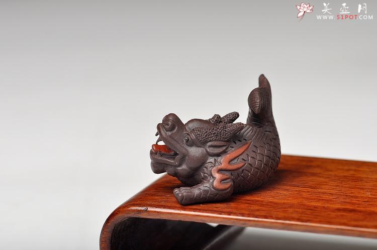 紫砂壶图片：迷你鱼化龙 精致 - 美壶网