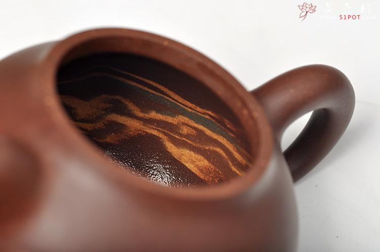 紫砂壶图片：通透绞泥 娇小可爱 茄段 - 美壶网