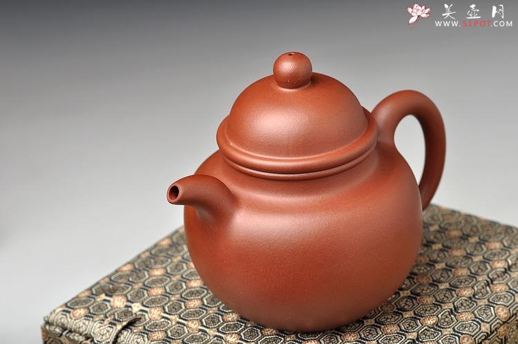 紫砂壶图片：老味十足 全手寿珍掇球 最新力作 俊雅有力道 - 美壶网