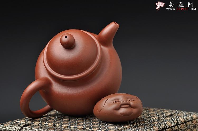 紫砂壶图片：老味十足 全手寿珍掇球 最新力作 俊雅有力道 - 美壶网