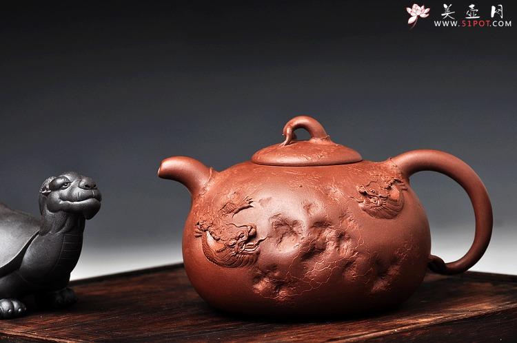 紫砂壶图片：孙金立 全手龙行龚春 精品代表作 丛林系列 - 美壶网