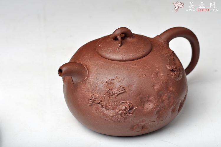 紫砂壶图片：孙金立 全手龙行龚春 精品代表作 丛林系列 - 美壶网