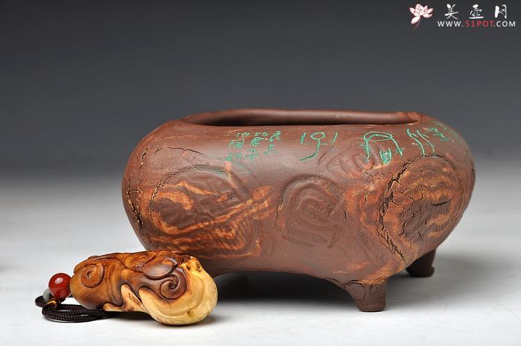 紫砂壶图片：全手作品 文房雅玩之养心水洗 笔洗 造型古拙 - 美壶网