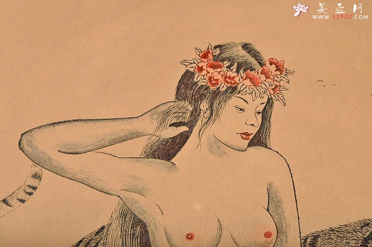 紫砂壶图片：神女图  直径40cm挂盘 - 美壶网