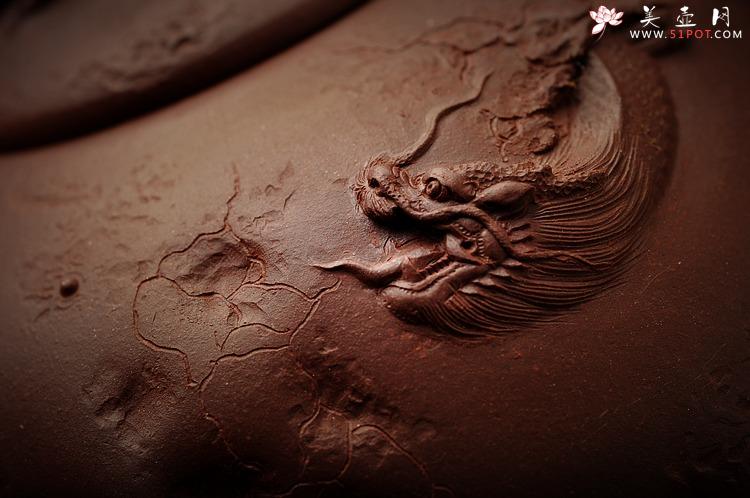 紫砂壶图片：孙金立 全手龙行龚春 精品代表作 丛林系列 - 美壶网