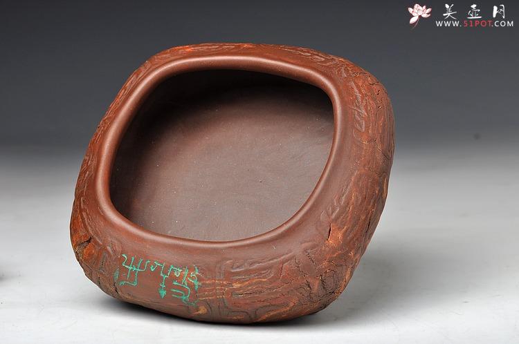 紫砂壶图片：全手作品 文房雅玩之养心水洗 笔洗 造型古拙 - 美壶网