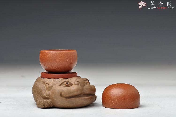 紫砂壶图片：最新作品 降坡泥 迷你围棋杯 娇小 功夫茶 - 美壶网