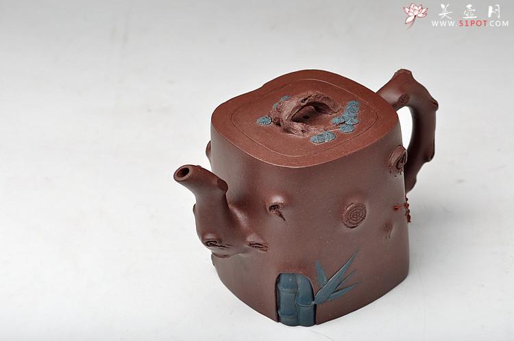 紫砂壶图片： 全手浑方三友  - 美壶网