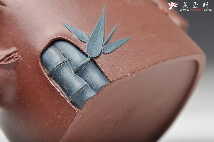 紫砂壶图片： 全手浑方三友  - 美壶网